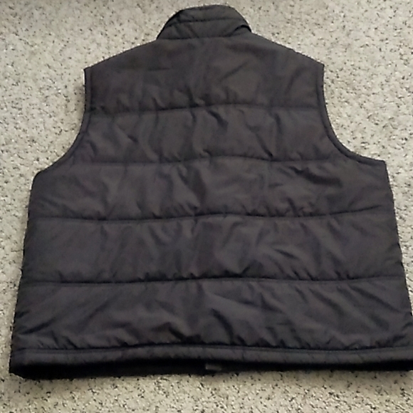 Sonoma Men's Brown Full-Zip Button Puffer Vest Jacket XLarge - Picture 2 of 5